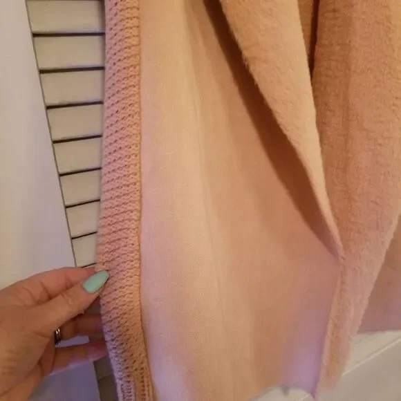 Twelfth Love Blush Pink Faux Fur Sweater Vest Large - Picture 5 of 8